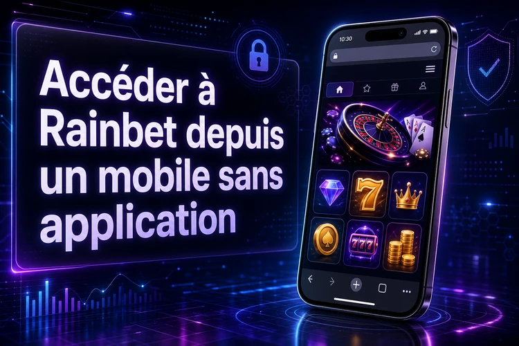 Accéder à Rainbet depuis un mobile sans application