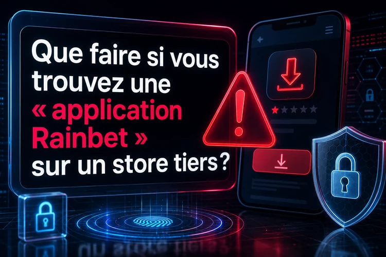 Que faire si vous trouvez une application Rainbet sur un store tiers ?